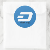 Klassieke ronde sticker (Tas)