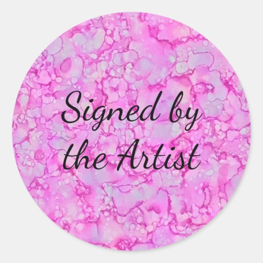 Klassieke ronde sticker (Voorkant)