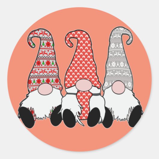 klassieke ronde sticker (Voorkant)