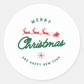 Klassieke ronde Sticker (Voorkant)