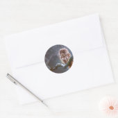 Klassieke ronde sticker (Envelop)