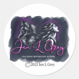 Klassieke ronde sticker