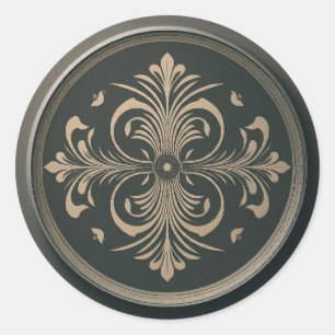 Klassieke ronde sticker