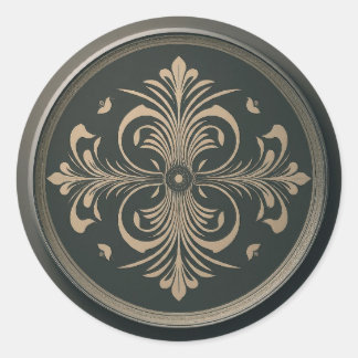 Klassieke ronde sticker