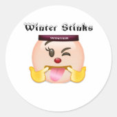 Klassieke ronde sticker (Voorkant)