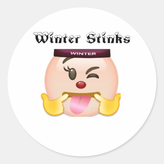 Klassieke ronde sticker (Voorkant)