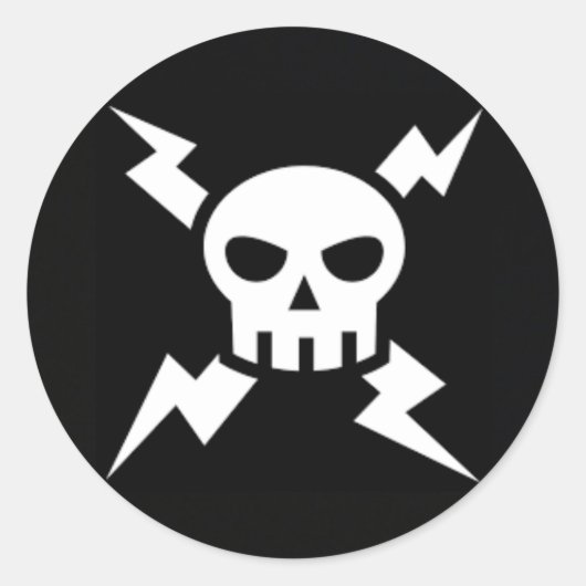 Klassieke ronde sticker (Voorkant)