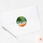 Klassieke ronde sticker (Envelop)