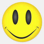 Klassieke ronde sticker (Voorkant)