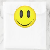 Klassieke ronde sticker (Tas)