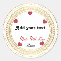 Klassieke ronde sticker