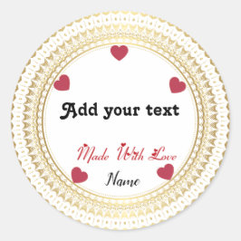 Klassieke ronde sticker