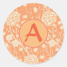 KLASSIEKE RONDE Sticker AANGEPAST MONOGRAM