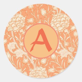 KLASSIEKE RONDE Sticker AANGEPAST MONOGRAM