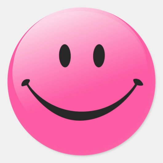 Klassieke ronde Sticker Face (Voorkant)