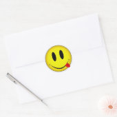 Klassieke ronde Sticker Face (Envelop)