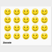 Klassieke ronde Sticker Face (Vel)