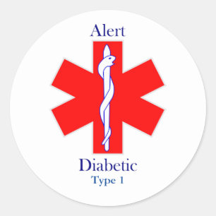 Klassieke ronde Sticker, glanzend, groot, 3 inch ( Ronde Sticker