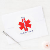 Klassieke ronde Sticker, glanzend, groot, 3 inch ( Ronde Sticker (Envelop)