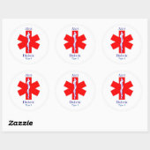 Klassieke ronde Sticker, glanzend, groot, 3 inch ( Sticker (Vel)