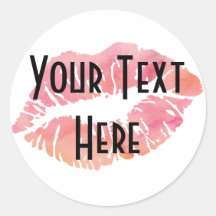 Klassieke ronde sticker, glanzend, klein, 1½ inch