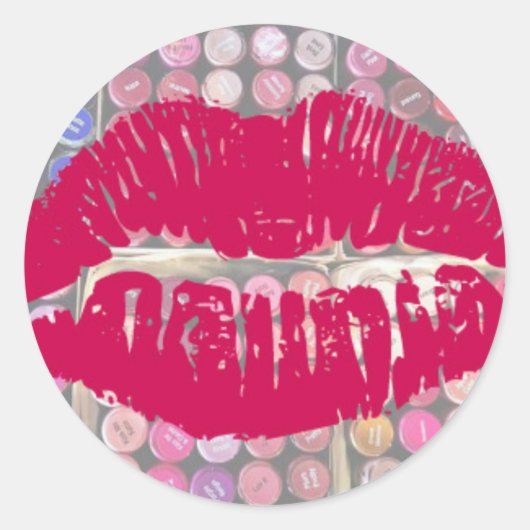 Klassieke Ronde Sticker, Glossy Sticker (Voorkant)