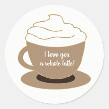 Klassieke Ronde Sticker, Glossy