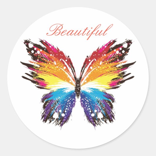 Klassieke Ronde Sticker, Glossy Sticker (Voorkant)