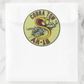 Klassieke Ronde Sticker, Glossy Sticker (Tas)