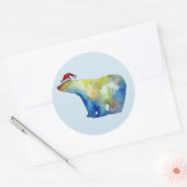 Klassieke Ronde Sticker, Glossy Sticker (Envelop)