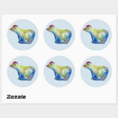 Klassieke Ronde Sticker, Glossy Sticker (Vel)