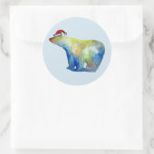 Klassieke Ronde Sticker, Glossy Sticker (Tas)