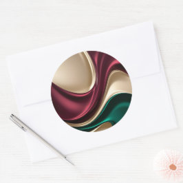 Klassieke ronde sticker in stijlvol grafisch ontwe