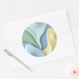Klassieke ronde sticker in stijlvol grafisch ontwe