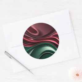 Klassieke ronde sticker in stijlvol grafisch ontwe