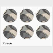 Klassieke ronde sticker in stijlvolle graphics (Vel)