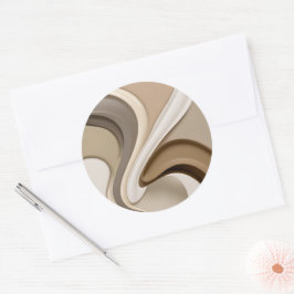 Klassieke ronde sticker in stijlvolle graphics