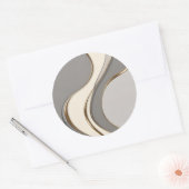 Klassieke ronde sticker in stijlvolle graphics (Envelop)