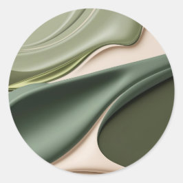 Klassieke ronde sticker in stijlvolle graphics