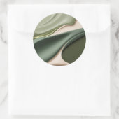 Klassieke ronde sticker in stijlvolle graphics (Tas)