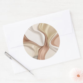 Klassieke ronde sticker in stijlvolle graphics
