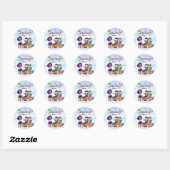 klassieke ronde sticker lezen (Vel)