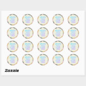 Klassieke ronde sticker met bedrijfslogo (Vel)