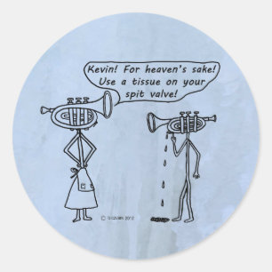 Klassieke ronde Sticker met spit-klep gebruiken