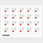 Klassieke ronde Sticker/motief Sticker (Vel)