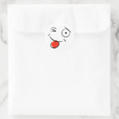 Klassieke ronde Sticker/motief Sticker (Tas)