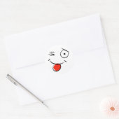 Klassieke ronde Sticker/motief Sticker (Envelop)