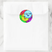 Klassieke ronde Sticker/motief Sticker (Tas)