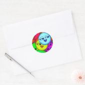 Klassieke ronde Sticker/motief Sticker (Envelop)
