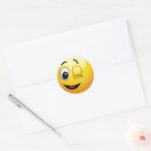 Klassieke ronde Sticker/motief Sticker (Envelop)